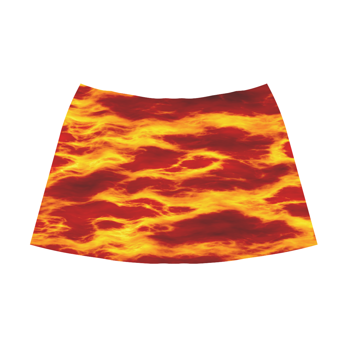 WAVEY FLAME 30 Mnemosyne Women's Crepe Skirt (Model D16)