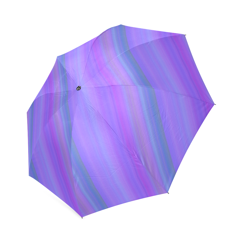 Purple Stripes Foldable Umbrella (Model U01)