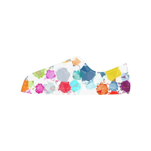 Colorful Diamonds Dream Men's Classic Canvas Shoes/Large Size (Model 018)
