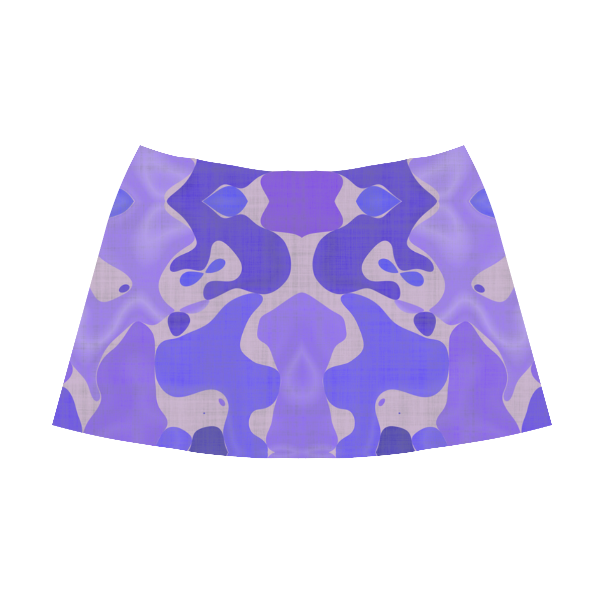 purple abstract Mnemosyne Women's Crepe Skirt (Model D16)