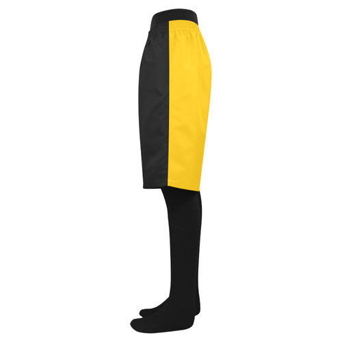 black and yellow Men's Swim Trunk (Model L21)