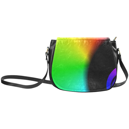 COLORFULSWIRL Classic Saddle Bag/Small (Model 1648)