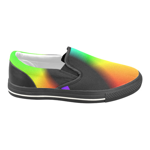 COLORFULSWIRL Men's Unusual Slip-on Canvas Shoes (Model 019)
