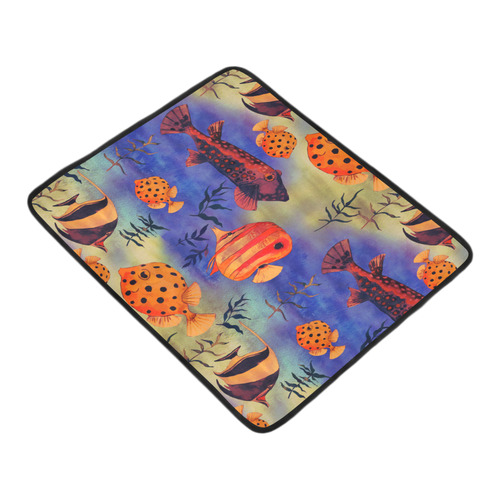 Animal fish - Colorful underwater world pattern Beach Mat 78"x 60"