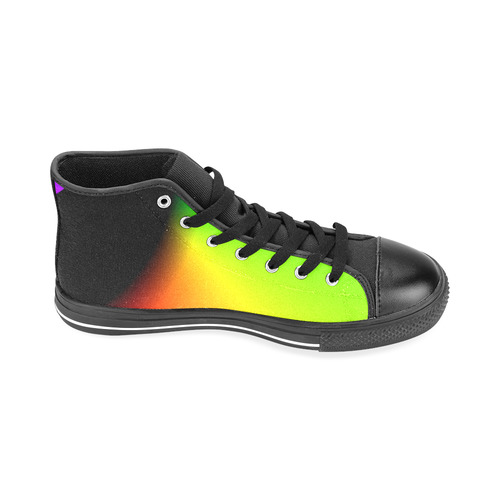 COLORFULSWIRL Men’s Classic High Top Canvas Shoes /Large Size (Model 017)