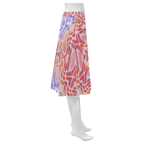 Stained Glass 2 Mnemosyne Women's Crepe Skirt (Model D16)
