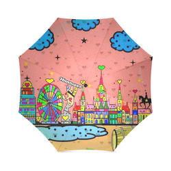 Hannover Popart by Nico Bielow Foldable Umbrella (Model U01)