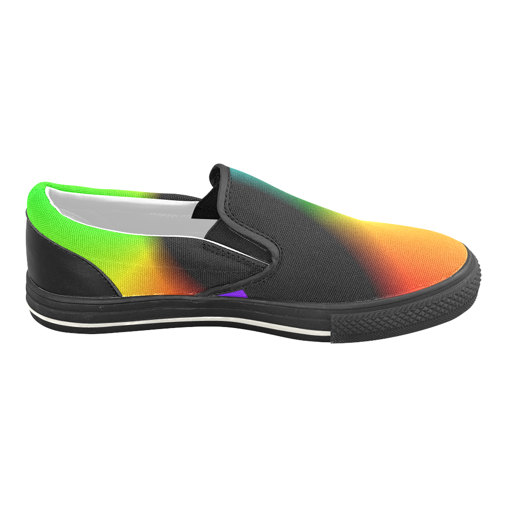 COLORFULSWIRL Men's Unusual Slip-on Canvas Shoes (Model 019)