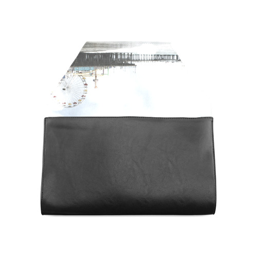 Sparkling Grey Santa Monica Pier Clutch Bag (Model 1630)