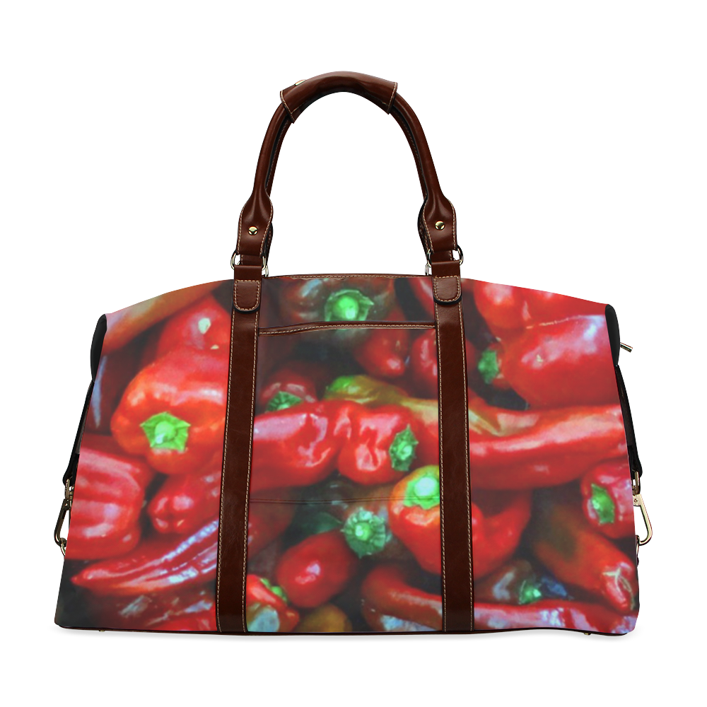 RED PEPPERS Classic Travel Bag (Model 1643) Remake