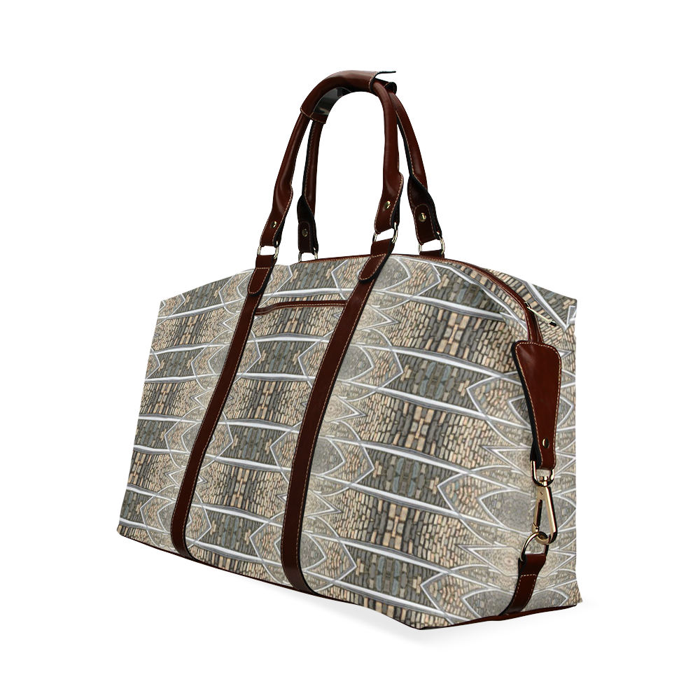 rails and cobbles pattern Classic Travel Bag (Model 1643) Remake