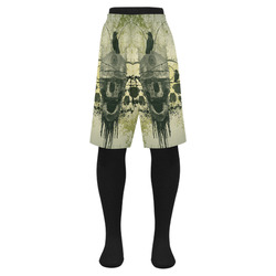 Green creepy skull Men's Swim Trunk (Model L21)