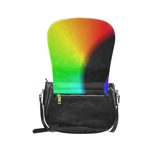 COLORFULSWIRL Classic Saddle Bag/Small (Model 1648)