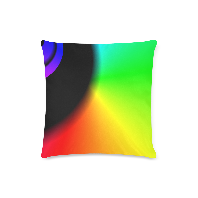 COLORFULSWIRL Custom Zippered Pillow Case 16"x16"(Twin Sides)
