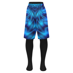 Blue Shiny Swirl Men's Swim Trunk (Model L21)