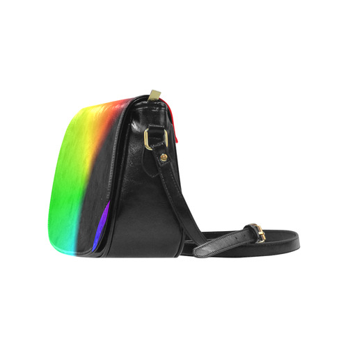 COLORFULSWIRL Classic Saddle Bag/Small (Model 1648)