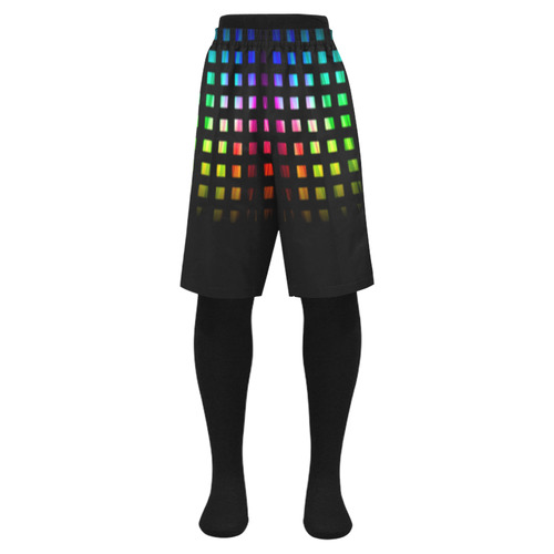 rainbow squares Men's Swim Trunk (Model L21)