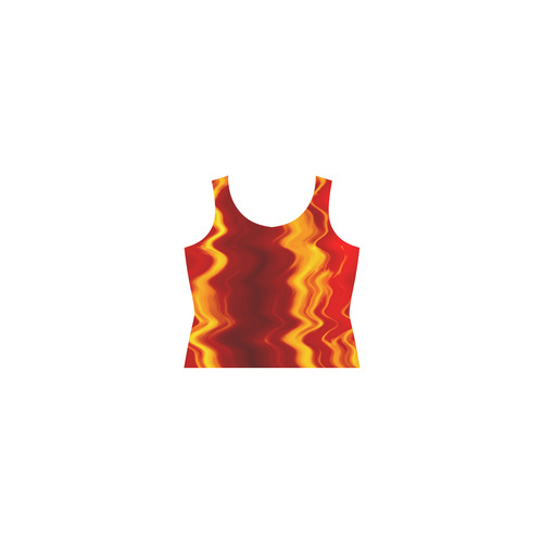 WAVEY FLAME Sleeveless Splicing Shift Dress(Model D17)