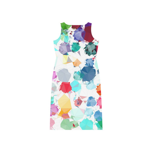 Colorful Diamonds Dream Phaedra Sleeveless Open Fork Long Dress (Model D08)