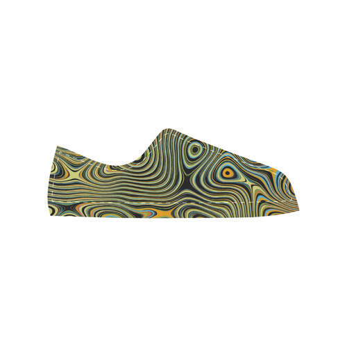 Multicolor Fluent Circle Canvas Women's Shoes/Large Size (Model 018)