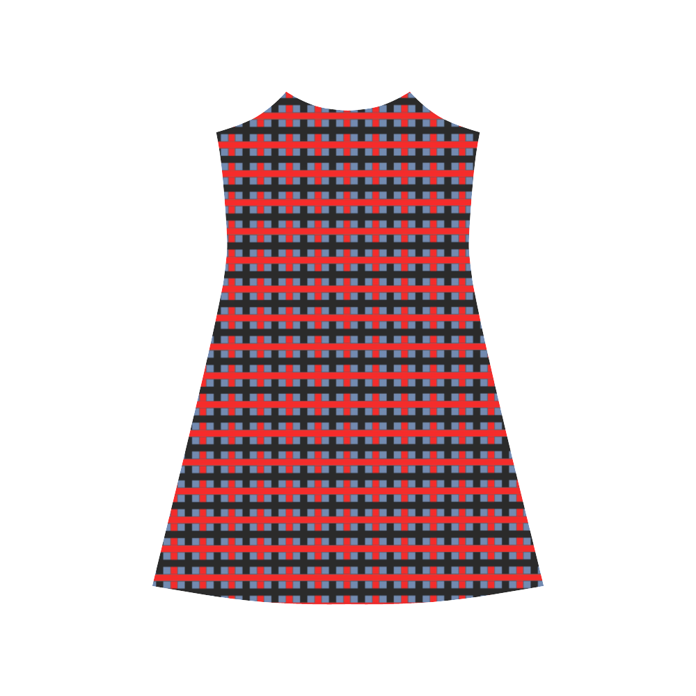RED CHECKER Alcestis Slip Dress (Model D05)