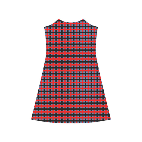 RED CHECKER Alcestis Slip Dress (Model D05)