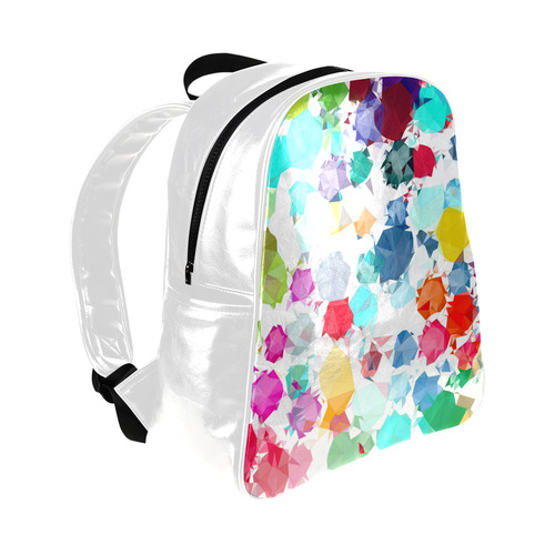 Colorful Diamonds Dream Multi-Pockets Backpack (Model 1636)