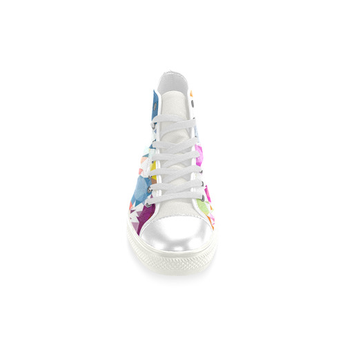 Colorful Diamonds Dream Men’s Classic High Top Canvas Shoes (Model 017)