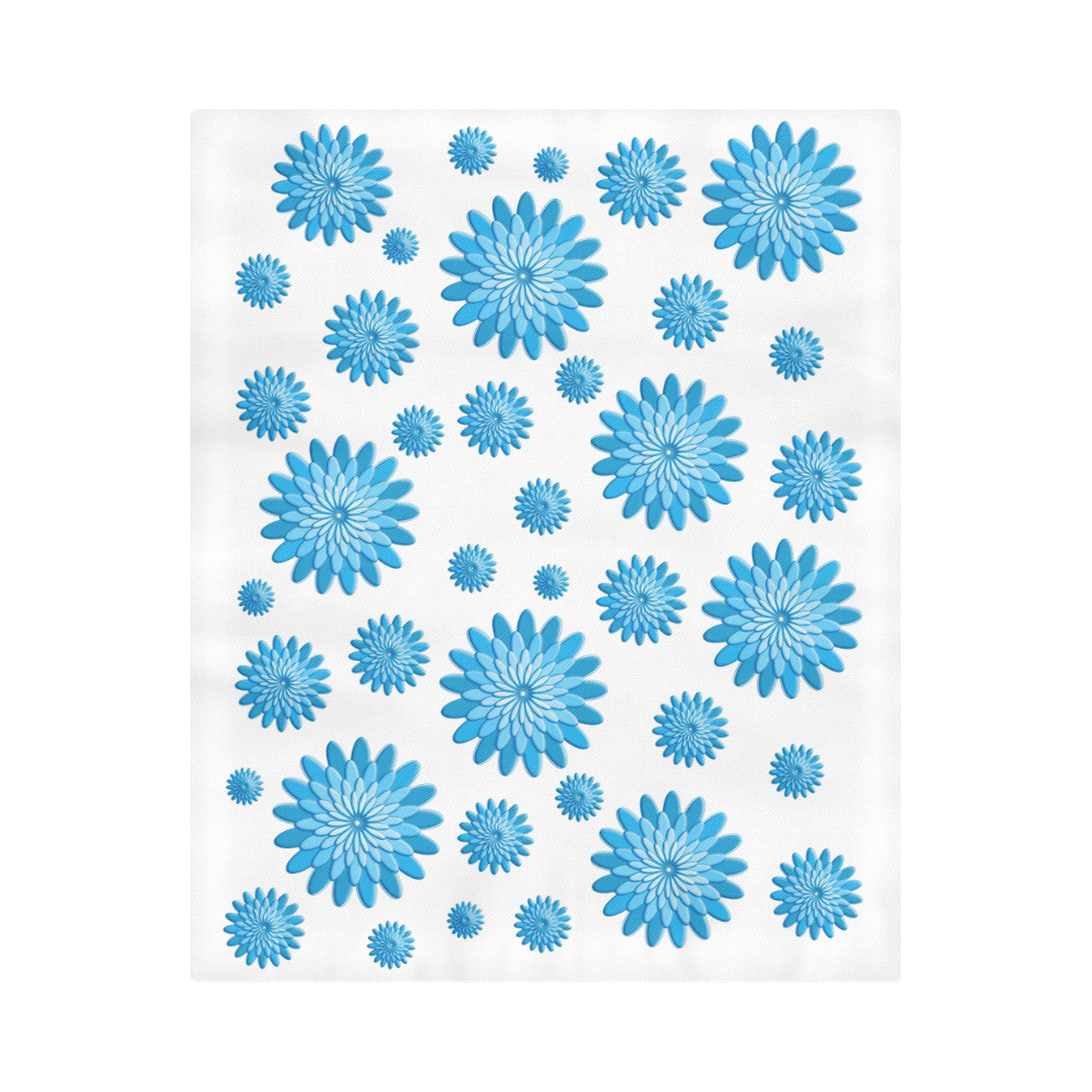 blue flowers Duvet Cover 86"x70" ( All-over-print)