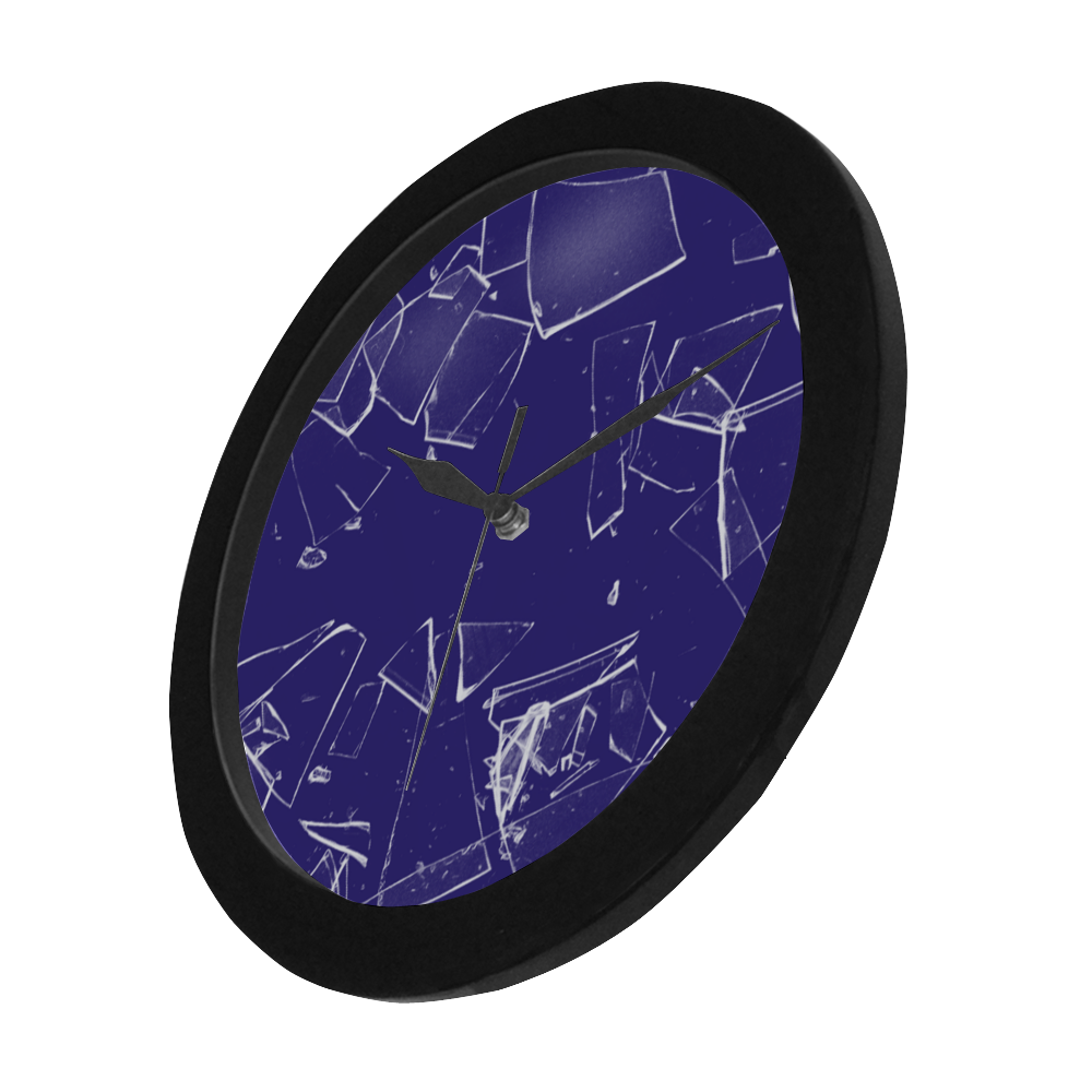 broken glass Circular Plastic Wall clock