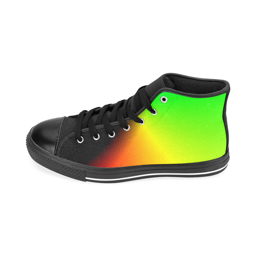 COLORFULSWIRL Men’s Classic High Top Canvas Shoes /Large Size (Model 017)