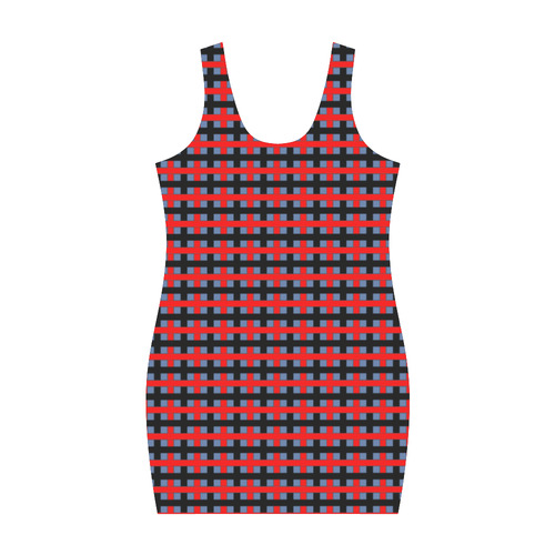 RED CHECKER Medea Vest Dress (Model D06)