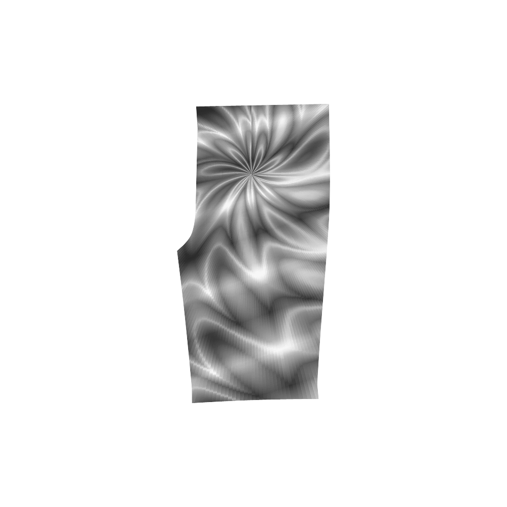 Silver Shiny Swirl Men's Swim Trunk (Model L21)