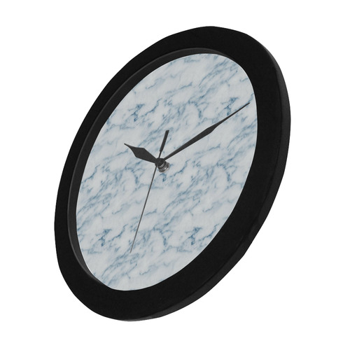Italian Marble,Rimini Blu,white,blue Circular Plastic Wall clock