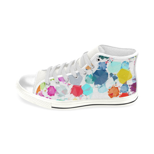 Colorful Diamonds Dream Men’s Classic High Top Canvas Shoes (Model 017)