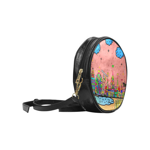 Hannover Popart by Nico Bielow Round Sling Bag (Model 1647)