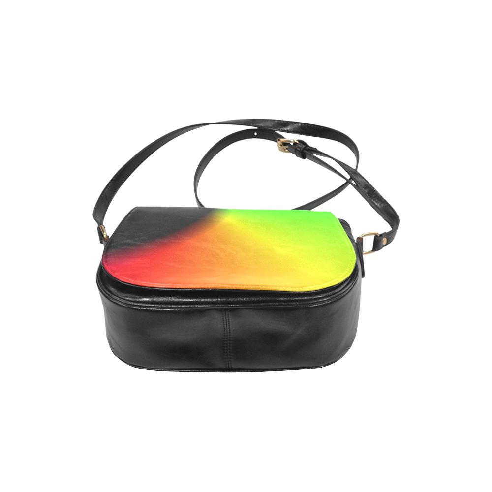 COLORFULSWIRL Classic Saddle Bag/Small (Model 1648)