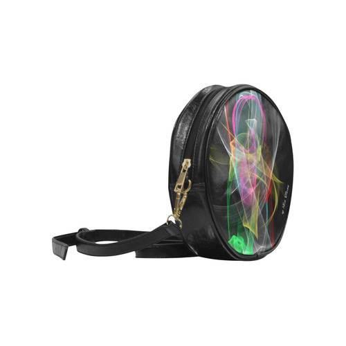 Sound of colors by Nico Bielow Round Sling Bag (Model 1647)