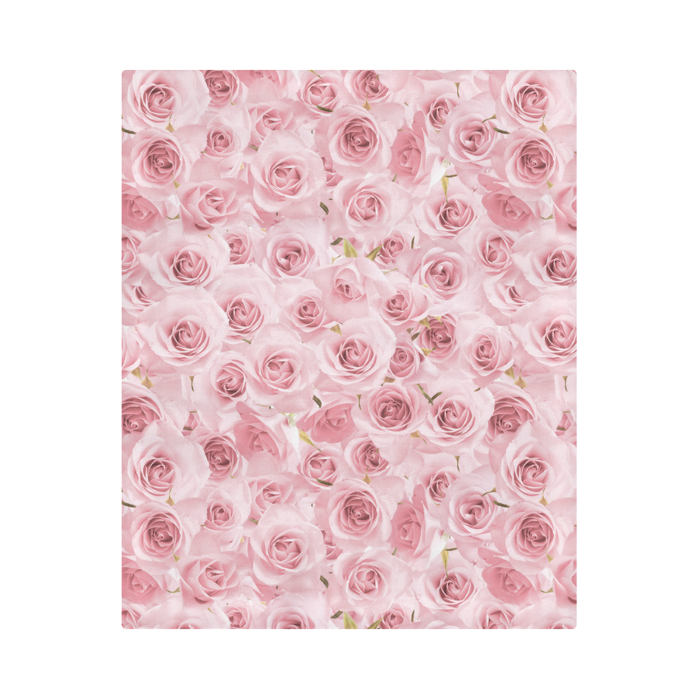 Rose roses floral flowers- Pink pattern Duvet Cover 86"x70" ( All-over-print)