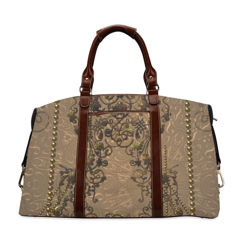 Vinatge design with necklace Classic Travel Bag (Model 1643) Remake