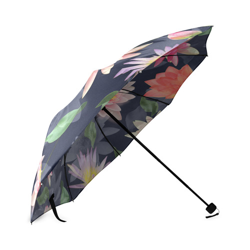 Lotus Flower Pattern-2 Foldable Umbrella (Model U01)