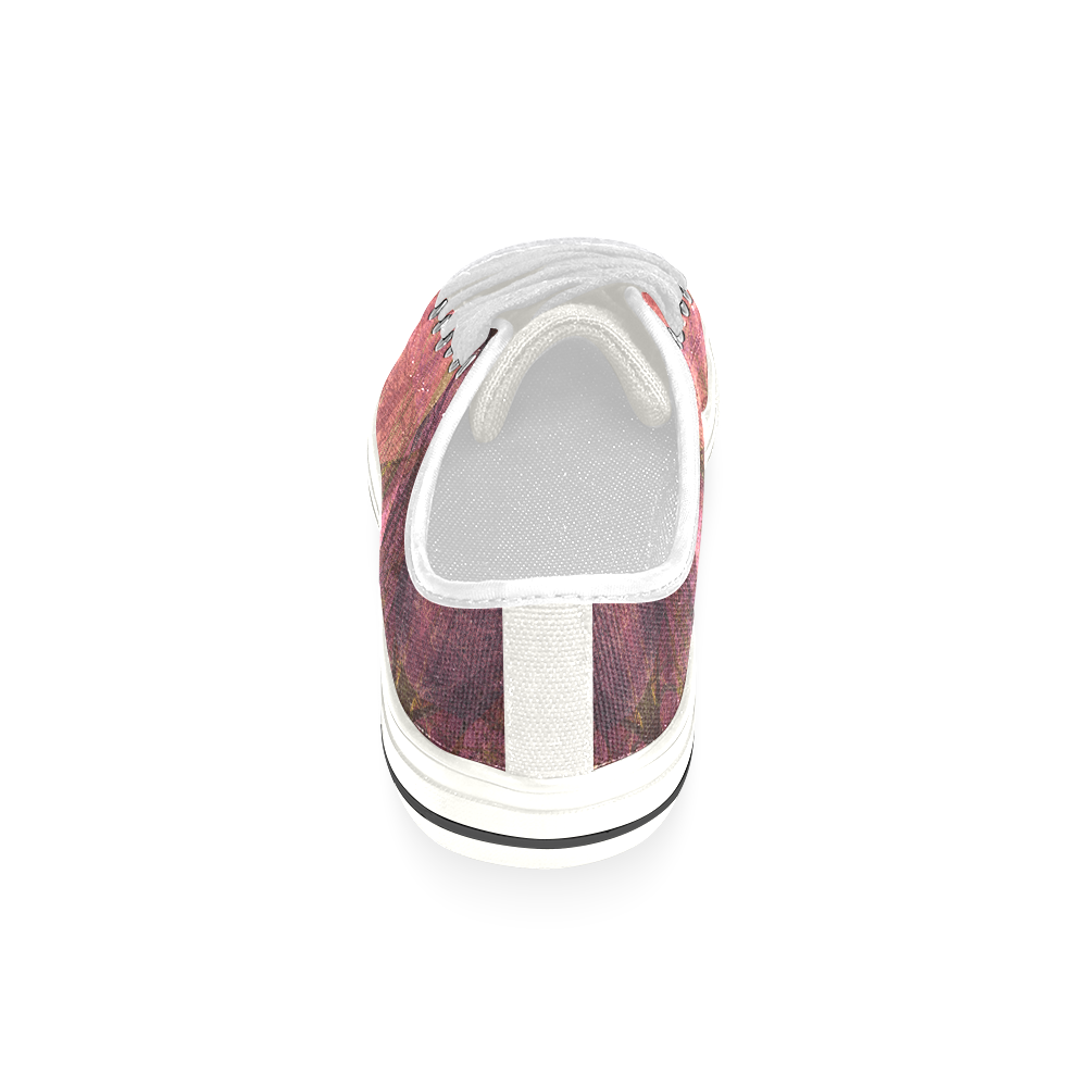 PATTERN GARDEN NO5L-Design-11_ Canvas Women's Shoes/Large Size (Model 018)