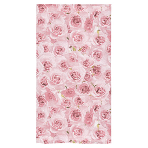 Rose roses floral flowers- Pink pattern Bath Towel 30"x56"