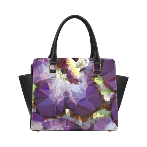 Purple Abstract Geometric Dream Classic Shoulder Handbag (Model 1653)