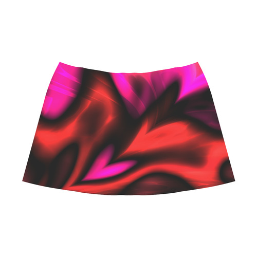 heart beat Mnemosyne Women's Crepe Skirt (Model D16)