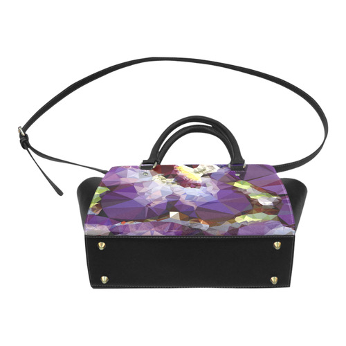 Purple Abstract Geometric Dream Classic Shoulder Handbag (Model 1653)