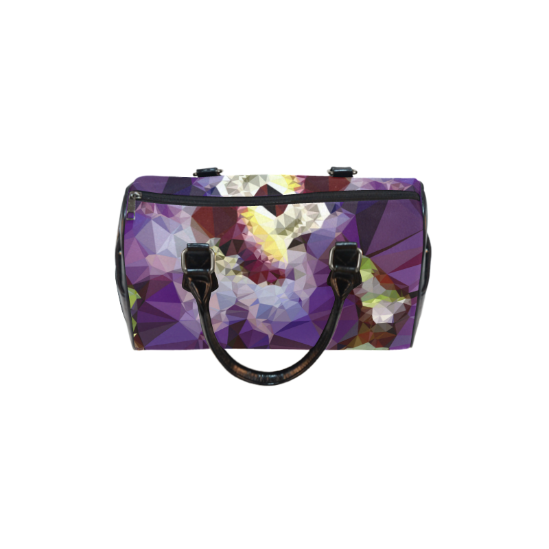 Purple Abstract Geometric Dream Boston Handbag (Model 1621)
