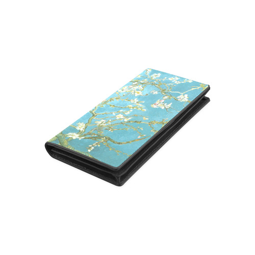 Vincent Van Gogh Blossoming Almond Tree Women's Leather Wallet (Model 1611)