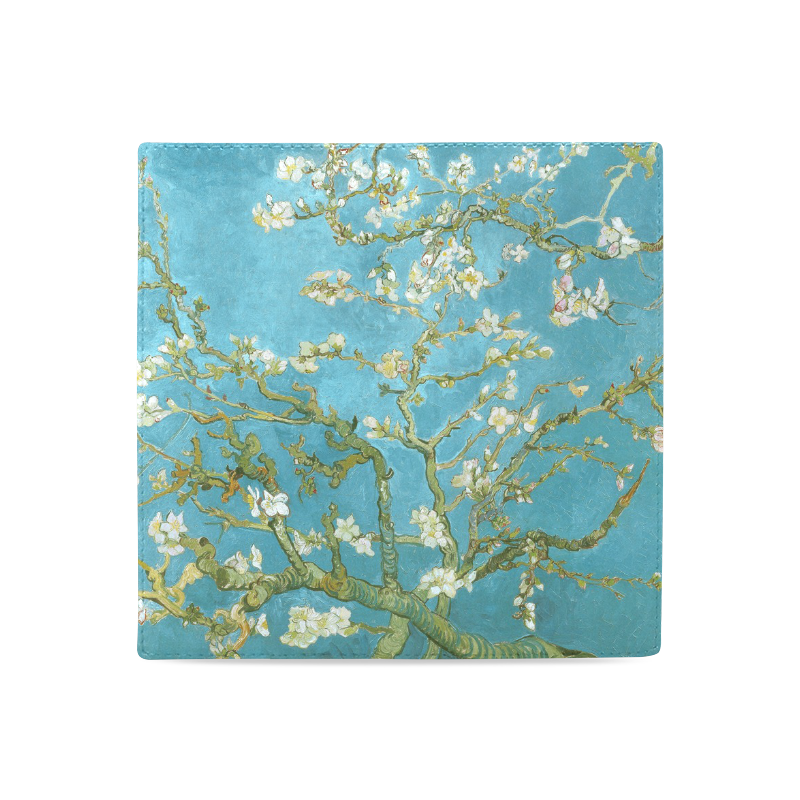 Vincent Van Gogh Blossoming Almond Tree Women's Leather Wallet (Model 1611)