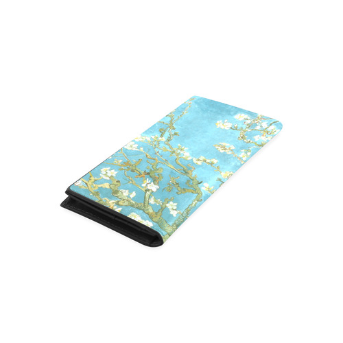 Vincent Van Gogh Blossoming Almond Tree Women's Leather Wallet (Model 1611)